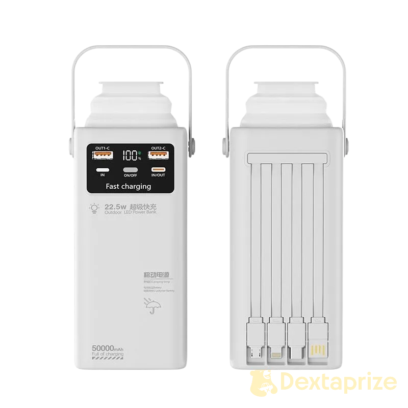 160000 mAh powerbank with camping lights