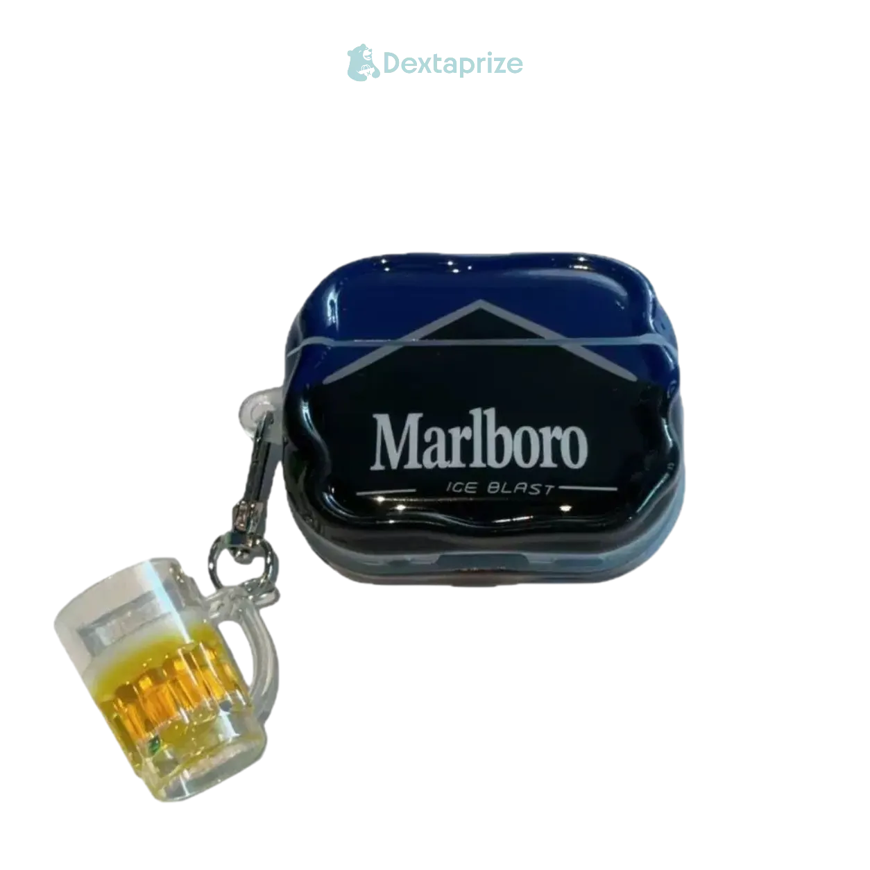 Marlboro Style AirPods Protective Case with Keychain (Ice Blast Edition)